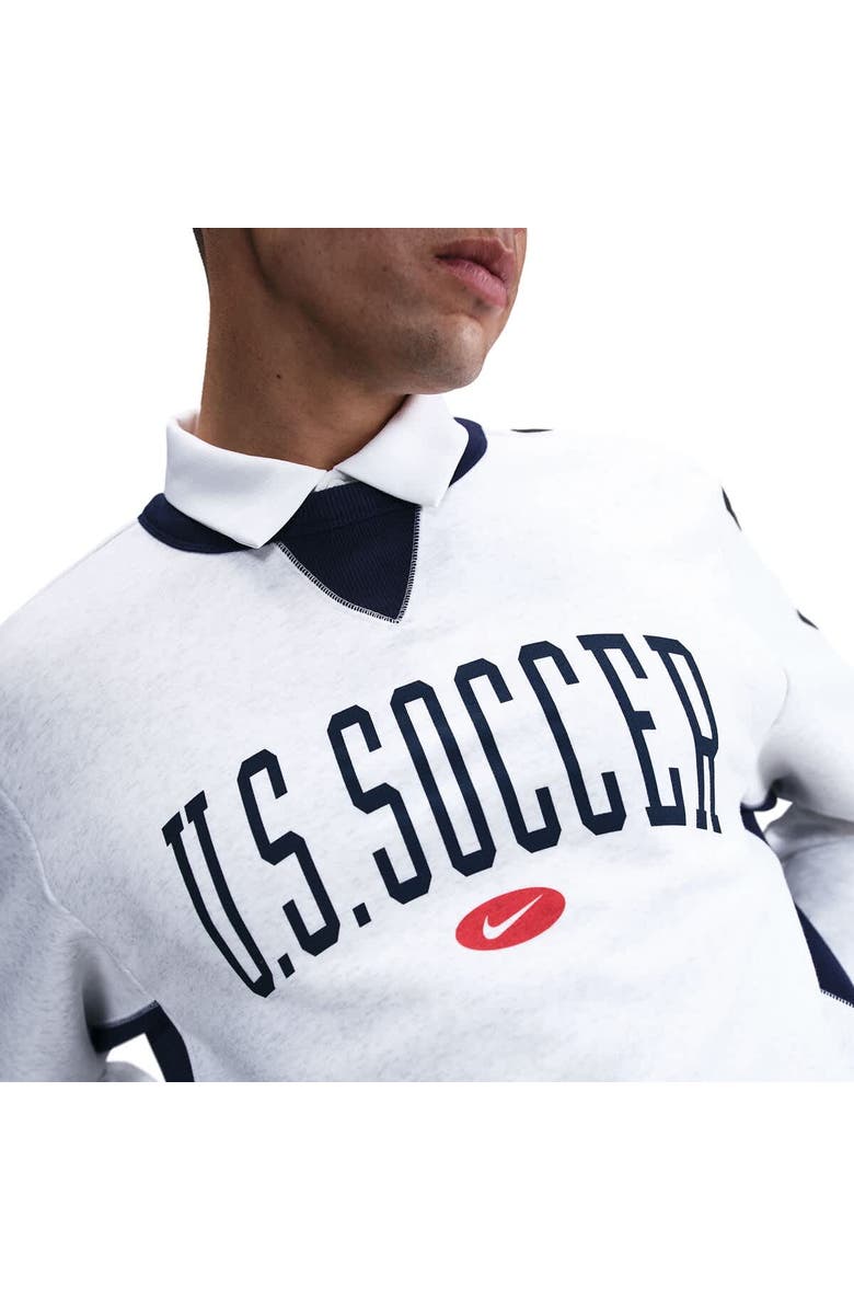 Nike Men's Nike  Heather Gray USMNT Standard Issue Pullover Sweatshirt, Alternate, color, Heather Gray