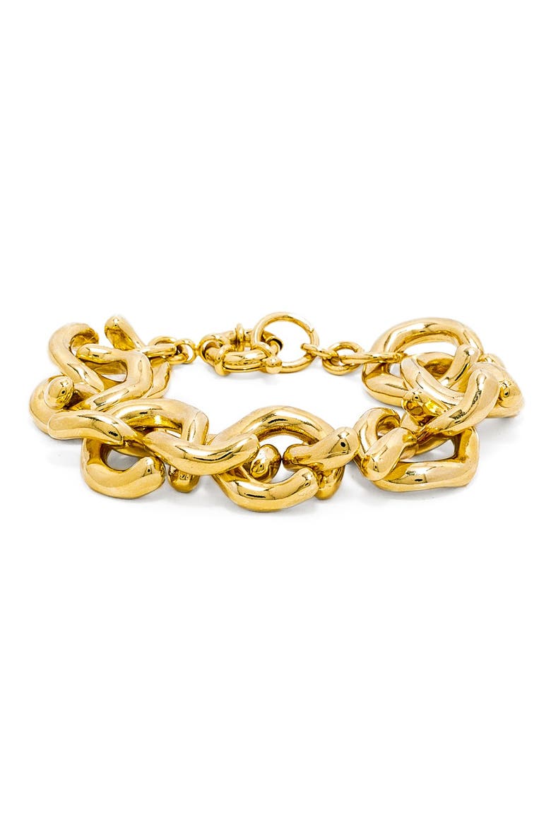 'Mary Links' Bracelet, Main, color, GOLD