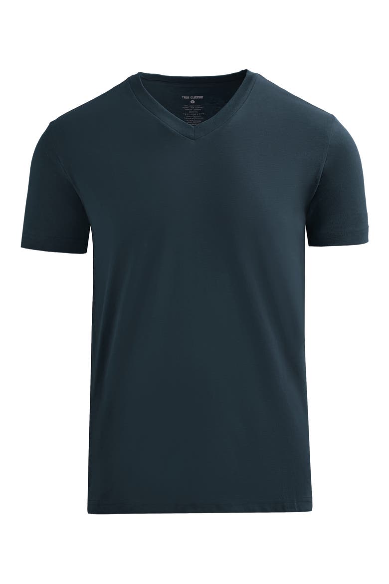 Short Sleeve V-Neck T-Shirt, Alternate, color, NAVY