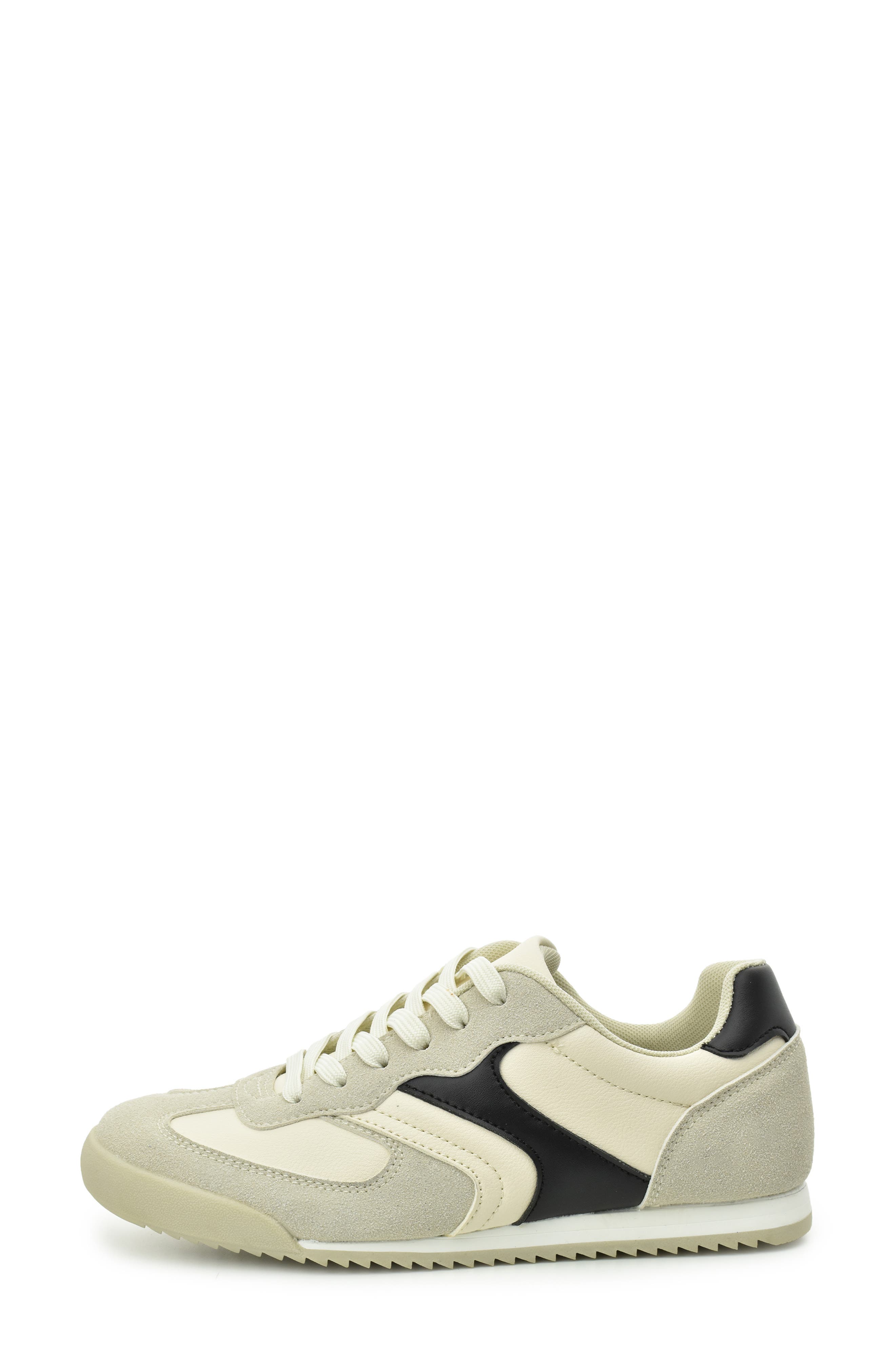 Nicole Miller Low Top Sport Sneaker, Alternate, color, Beige Black