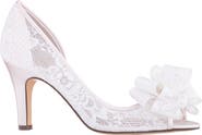 Nina Floyda Lace Bow Peep Toe Pump