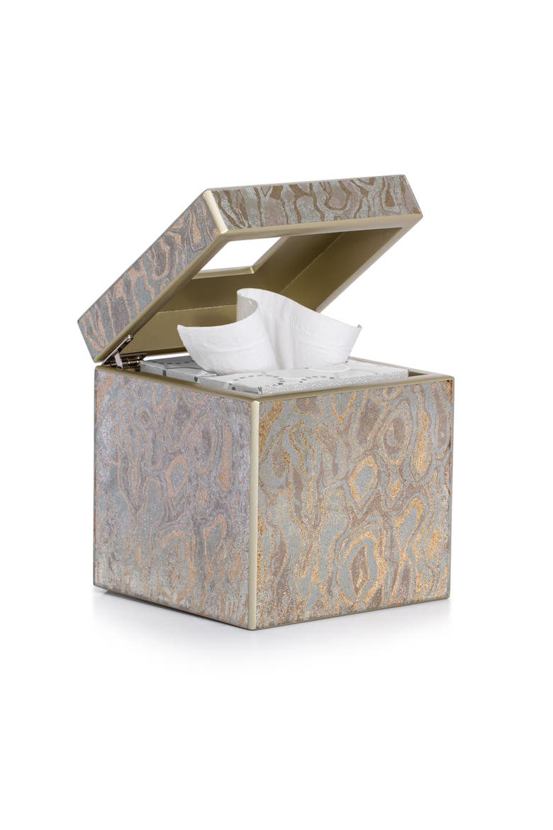 Marbella Tissue Cover, Alternate, color, GOLD/SILVER