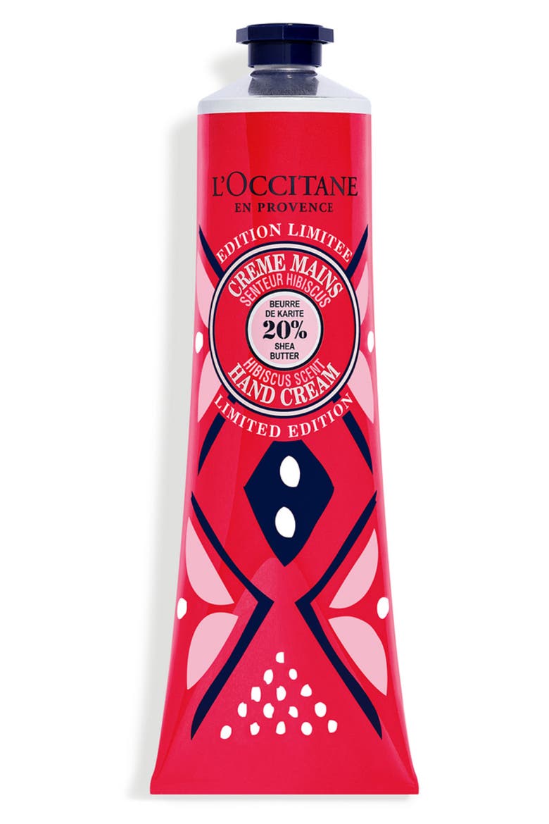 Shea Butter Hibiscus Hand Cream, Main, color, NO COLOR