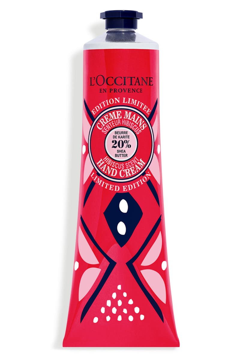 L'Occitane Shea Butter Hibiscus Hand Cream, Main, color,
