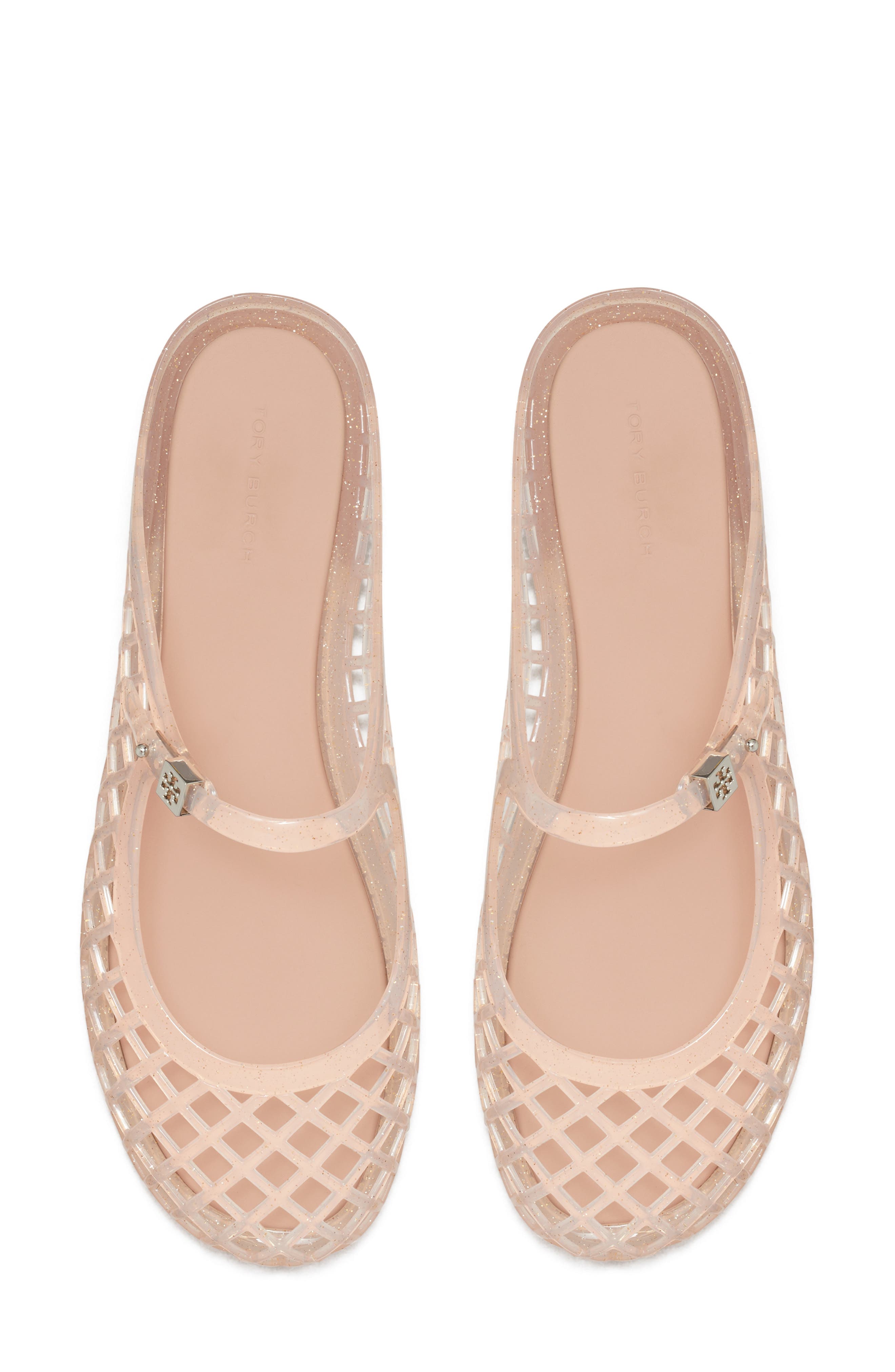 Mellow Mary Jane Jelly Mule, Alternate, color, SOFT PINK GLITTER / SILVER