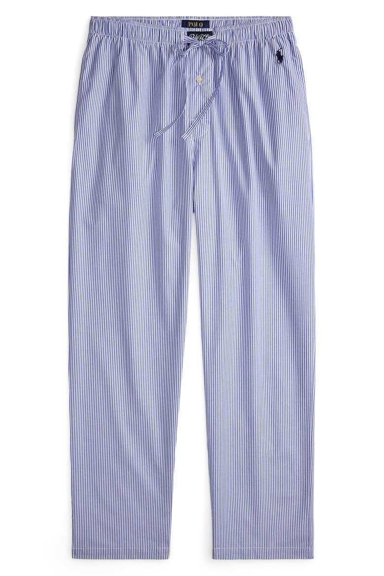 Stripe Cotton Pajama Pants, Alternate, color, VALLEY STRIPE CRUISE NAVY