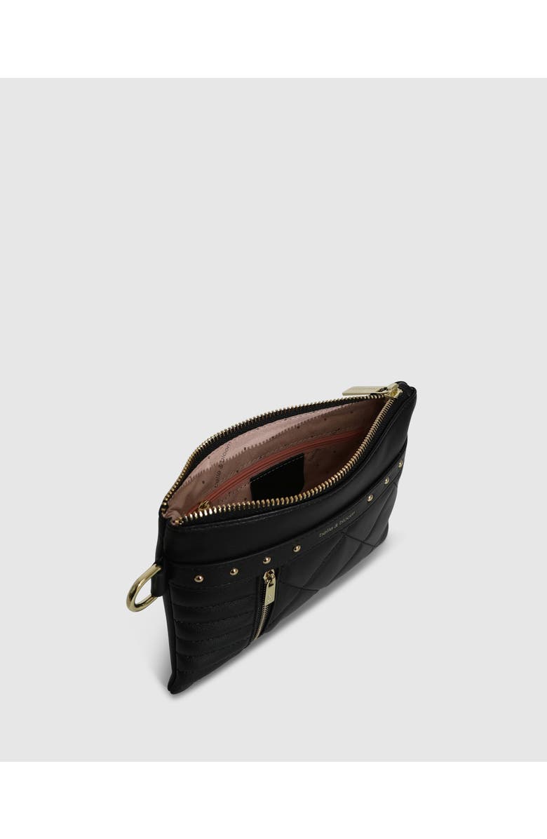 Belle & Bloom Be Mine Quilted Pouch, Alternate, color, Black