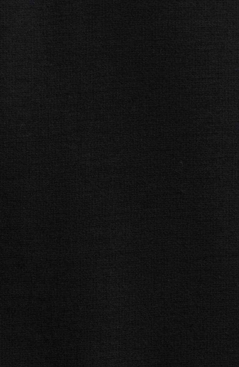 Topman Premium Oversize Zip Polo, Alternate, color, Black