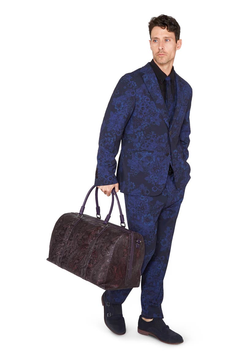 Judd Fully Lined Tailored Wool Blazer, Alternate, color, Marco Floral Midnight