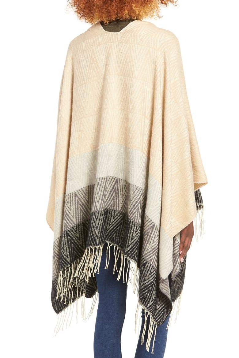 Chevron Capelet, Alternate, color, BEIGE
