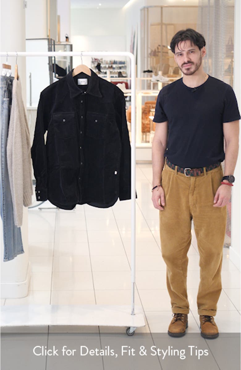 Ricky 50004 Organic Cotton Corduroy Snap-Up Western Shirt Jacket, sales video thumbnail