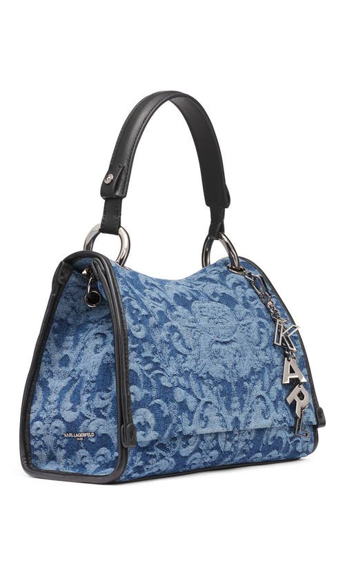 Karl Lagerfeld Paris Luciene Shoulder In Blue