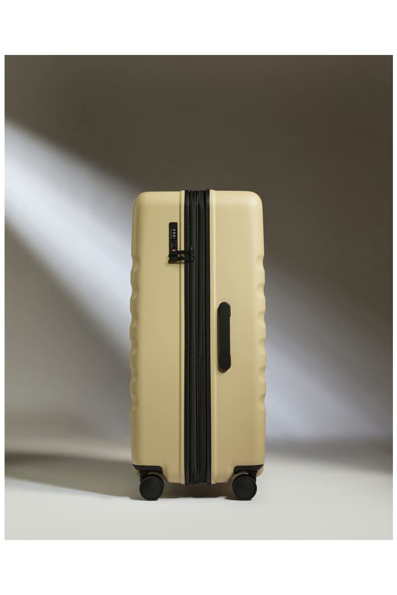 Large Luggage - Icon Stripe, Alternate, color, Dune