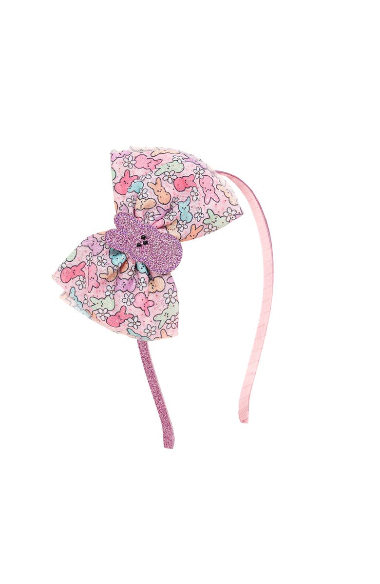 Sweet Wink Easter Peeps Tulle Bow Headband, Main, color,