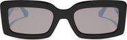 DIFF Katie 52mm Gradient Rectangle Sunglasses