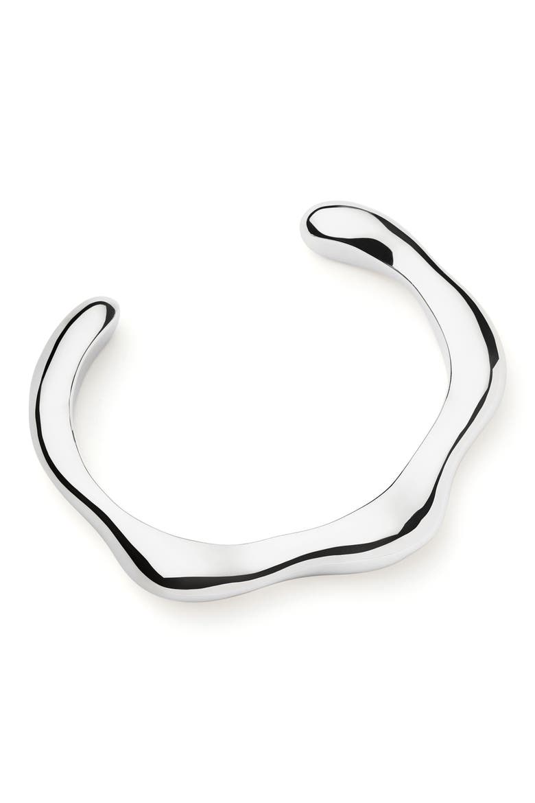x Eny Lee Parker Puffy Open Cuff Bracelet, Alternate, color, SILVER