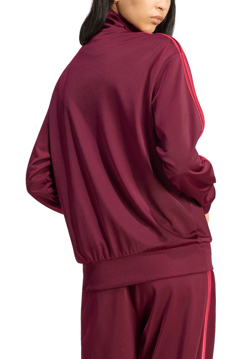 Adicolor Classic Firebird 3-Stripes Tricot Track Jacket, Alternate, color, MAROON/ POWER PINK