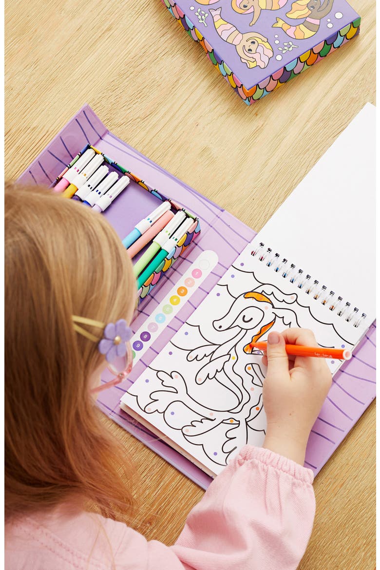 Mermaid Color By Numbers Set, Alternate, color, MULTI