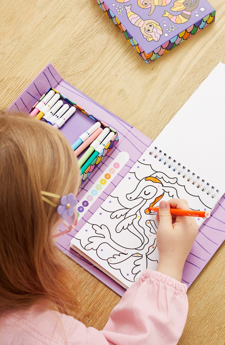 TIGER TRIBE Mermaid Color By Numbers Set, Alternate, color, Multi