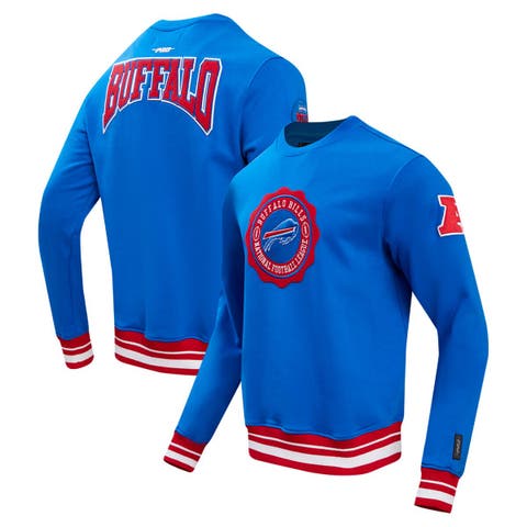 Men's Pro Standard Royal Buffalo Bills Crest Emblem Pullover Sweatshirt
