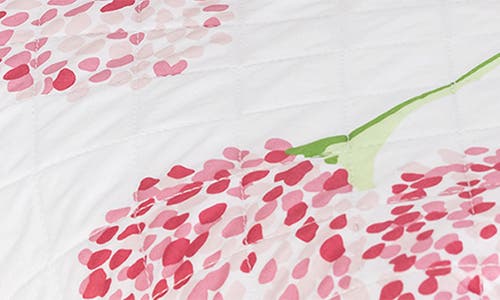 Matouk Floral Cotton Percale Quilt In Peony