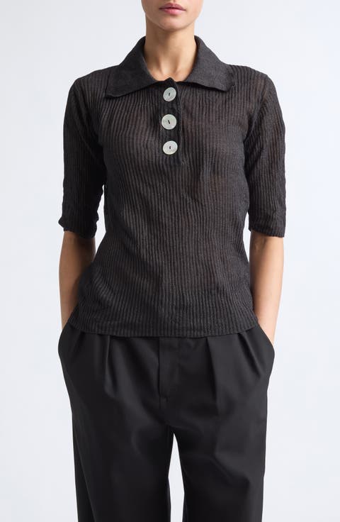 Sugarman Virgin Wool Rib Polo