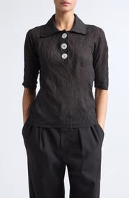 NACKIYÈ Sugarman Virgin Wool Rib Polo