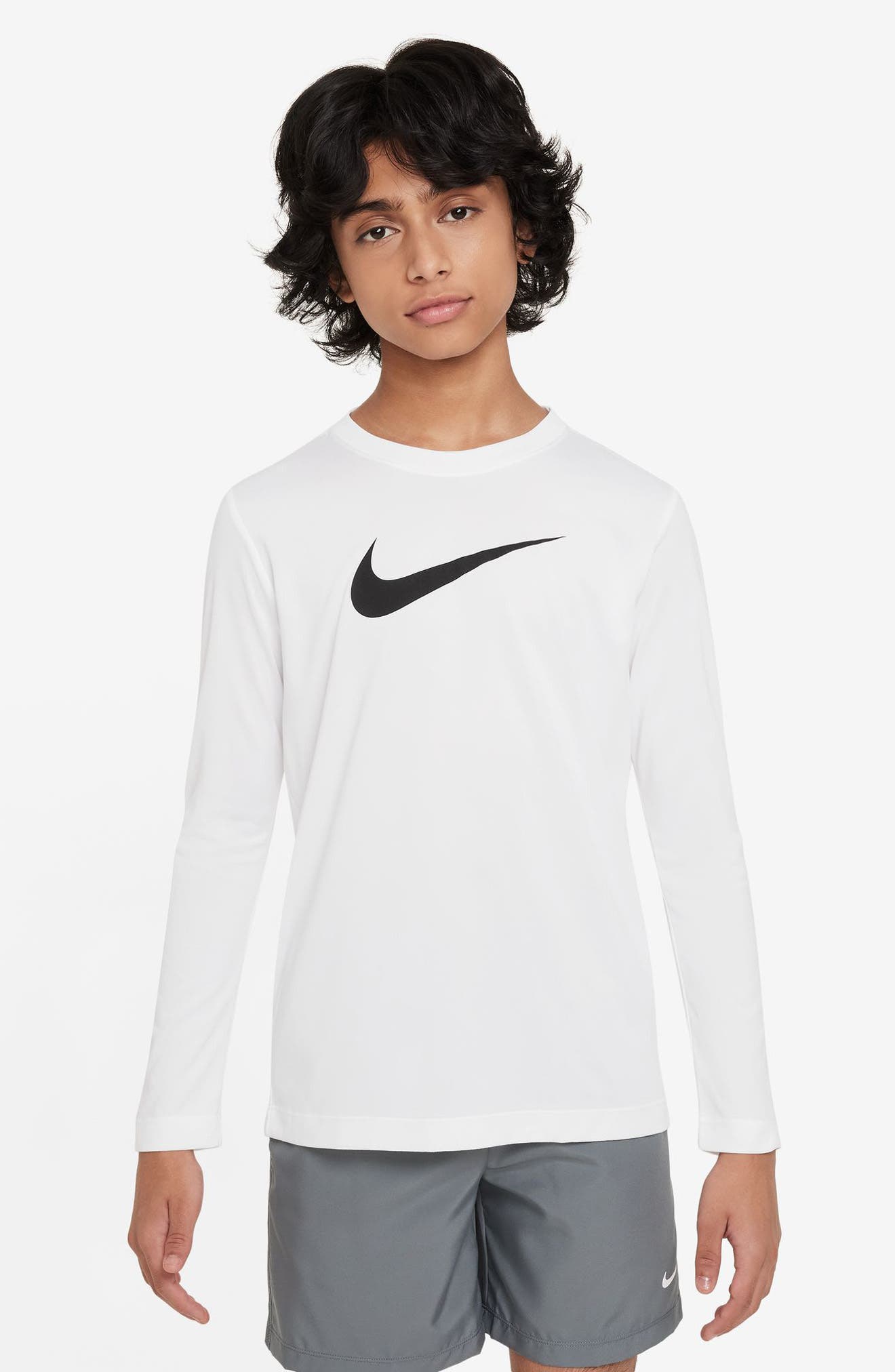 Nike Kids' Legend Dri-FIT Long Sleeve Graphic T-Shirt