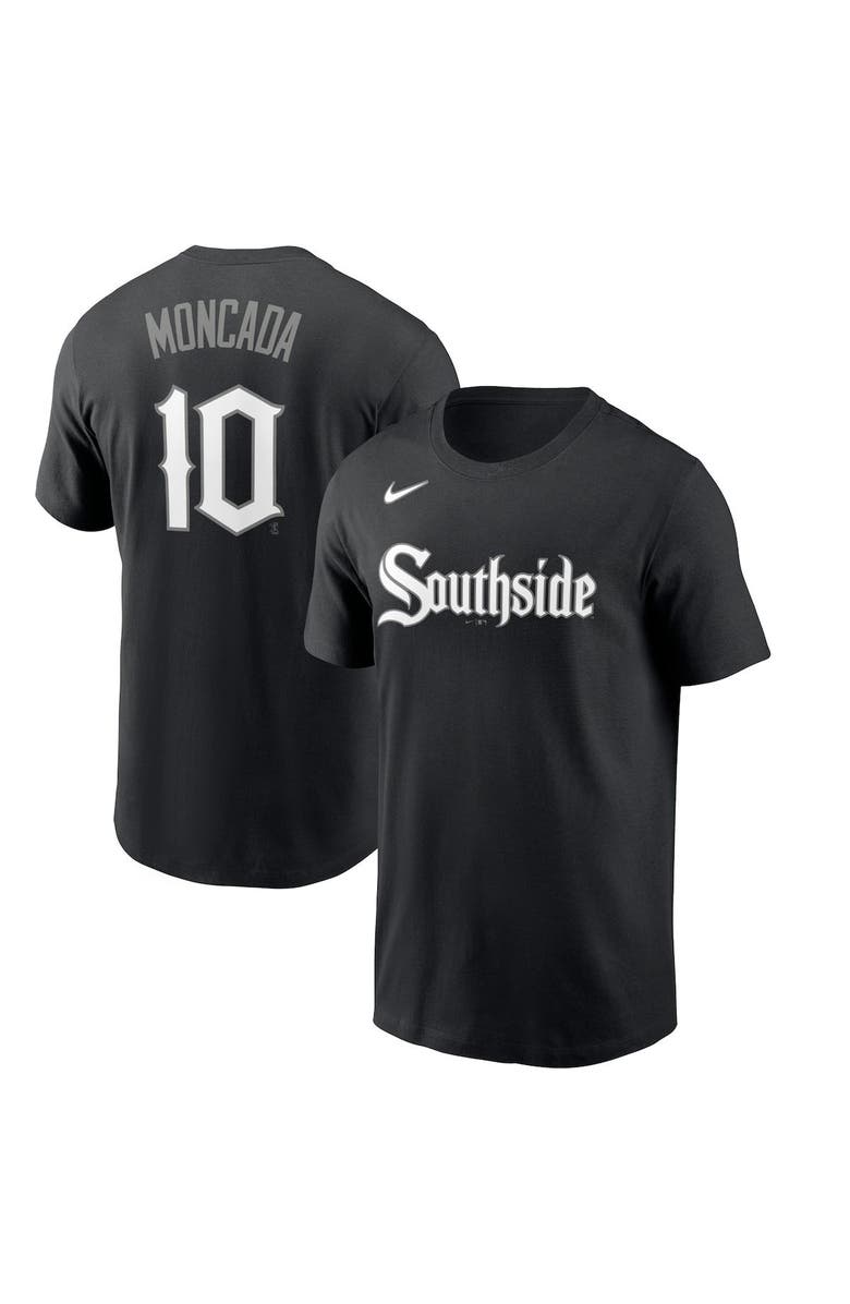 Nike Men's Nike Yoan Moncada Black Chicago White Sox City Connect Name & Number T-Shirt, Alternate, color, 