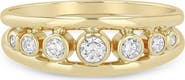 Zoë Chicco 14k Gold Graduated Bezel Diamond Ring