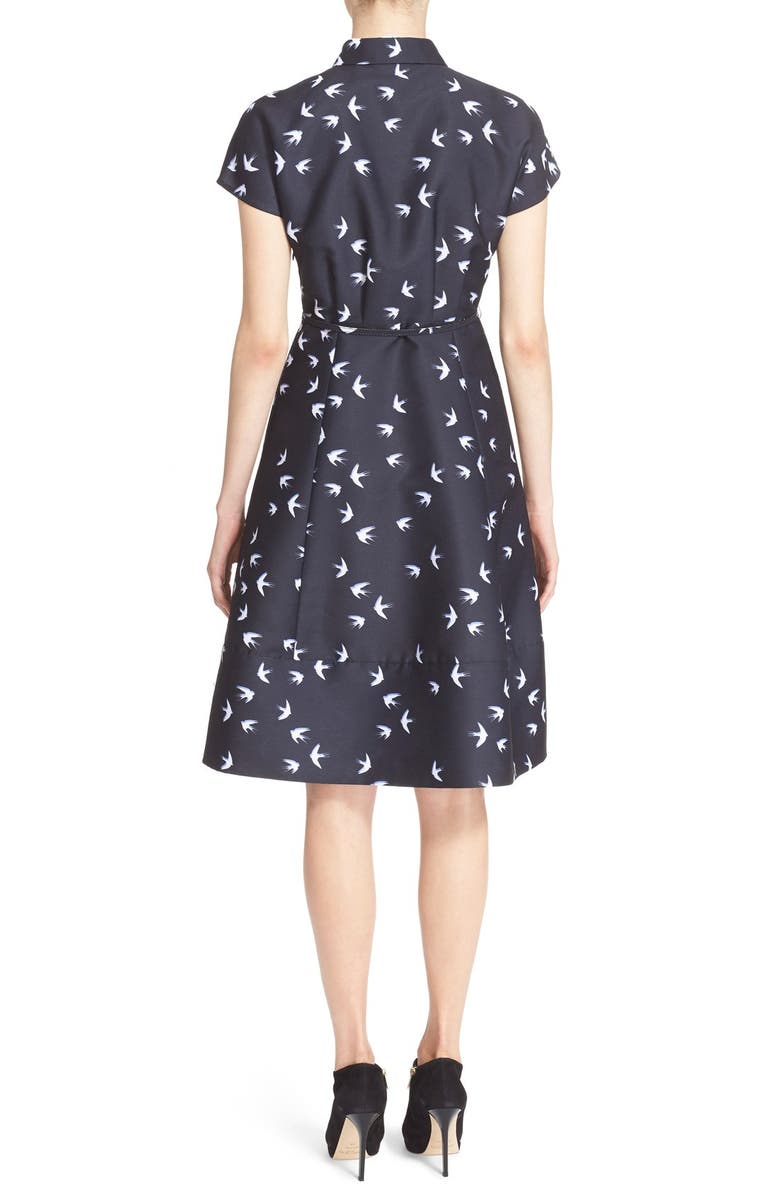 Kate Spade New York swallow print shirtdress, Alternate, color,