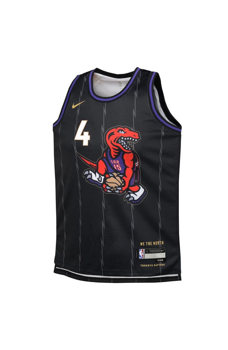 Nike Youth Nike Scottie Barnes Black Toronto Raptors 2024/25 Swingman Player Jersey - City Edition, Alternate, color, 