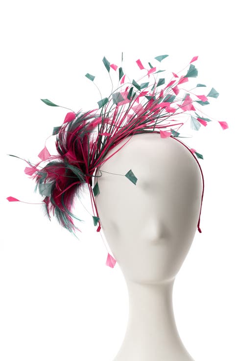 Multicolored Feather Fascinator