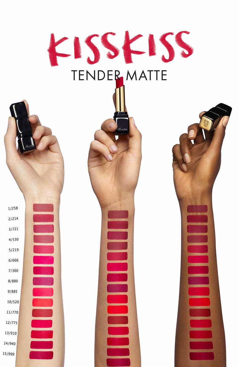 Guerlain KissKiss Tender Matte Lipstick, Alternate, color, 