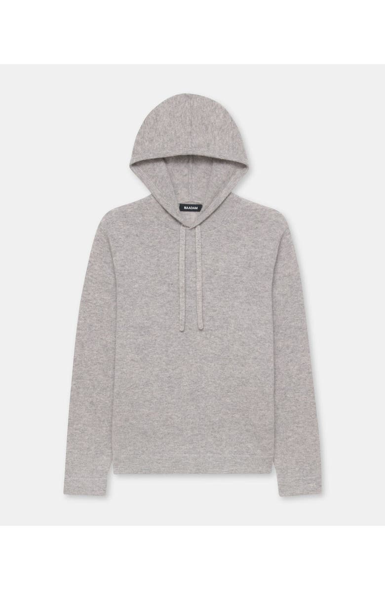 NAADAM Signature Cashmere Hoodie, Alternate, color, Cement