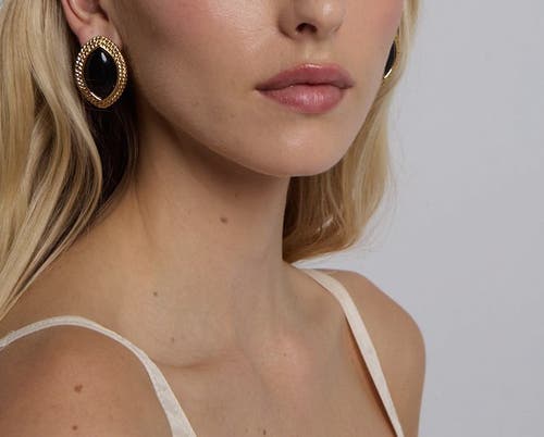 Heaven Mayhem Noir Earrings In Gold