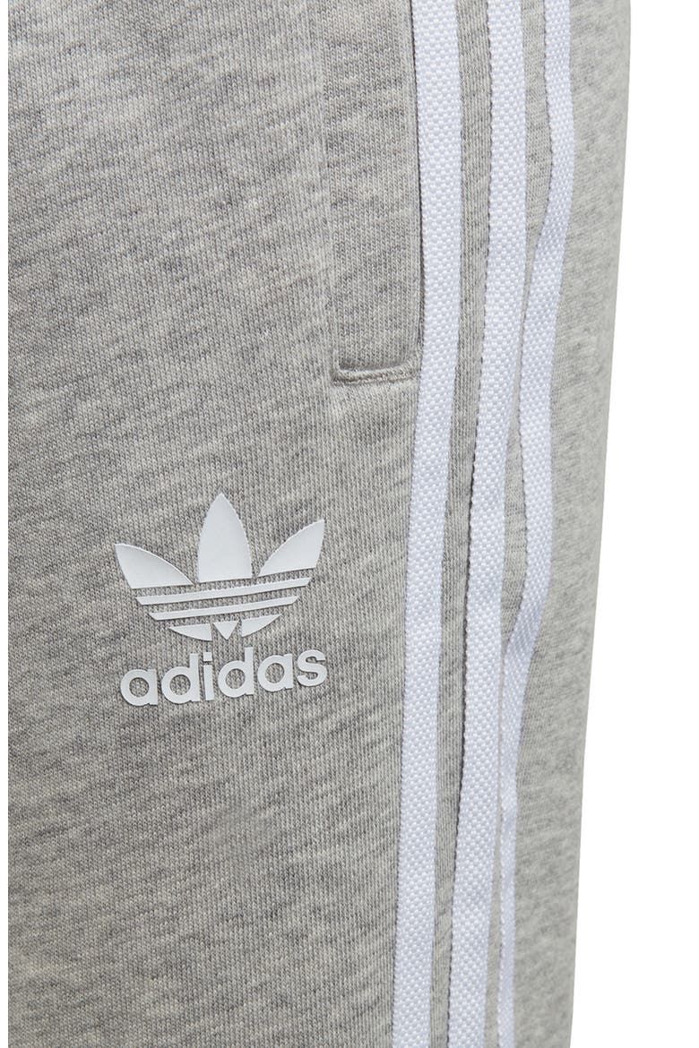 3-Stripes Sweatpants, Alternate, color, MEDIUM GREY HEATHER/ WHITE