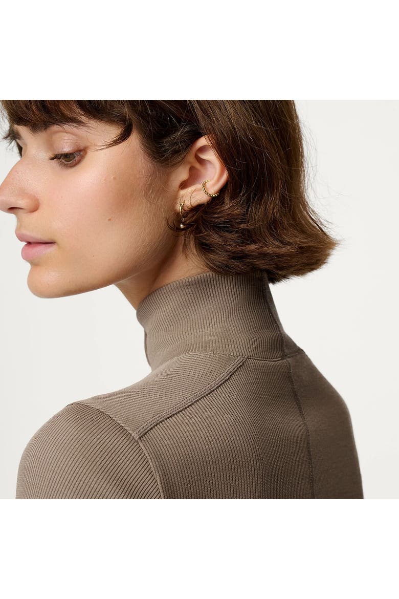 Ribbed Merino Turtleneck 02 - Women's, Alternate, color, Morel