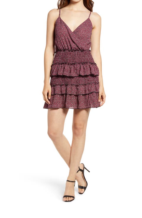 Sleeveless Smocked Tiered Minidress