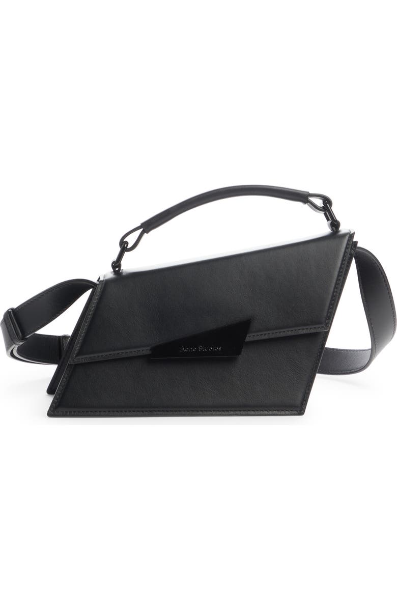 Acne Studios Mini Agost Distorted Leather Top Handle Bag, Main, color,