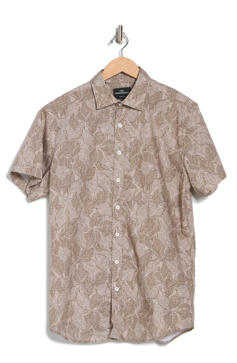 Rodd & Gunn Whyndam Short Sleeve Cotton Button-Up Shirt, Alternate, color, Natural