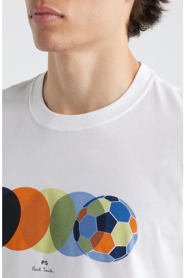 Football Graphic T-Shirt, Alternate, color, WHITE