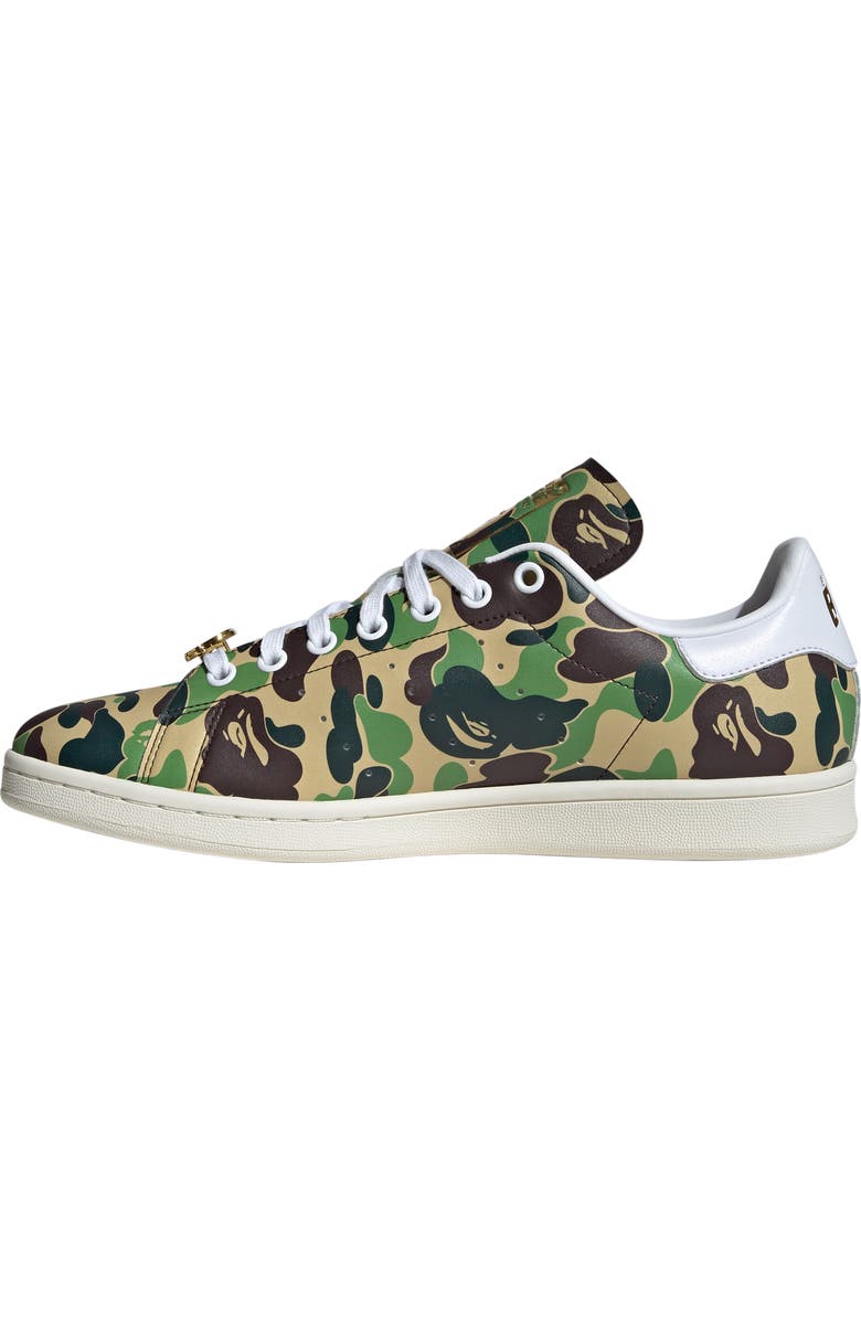 adidas x BAPE Stan Smith Sneaker, Alternate, color, Green/ Cloud White/ Off White