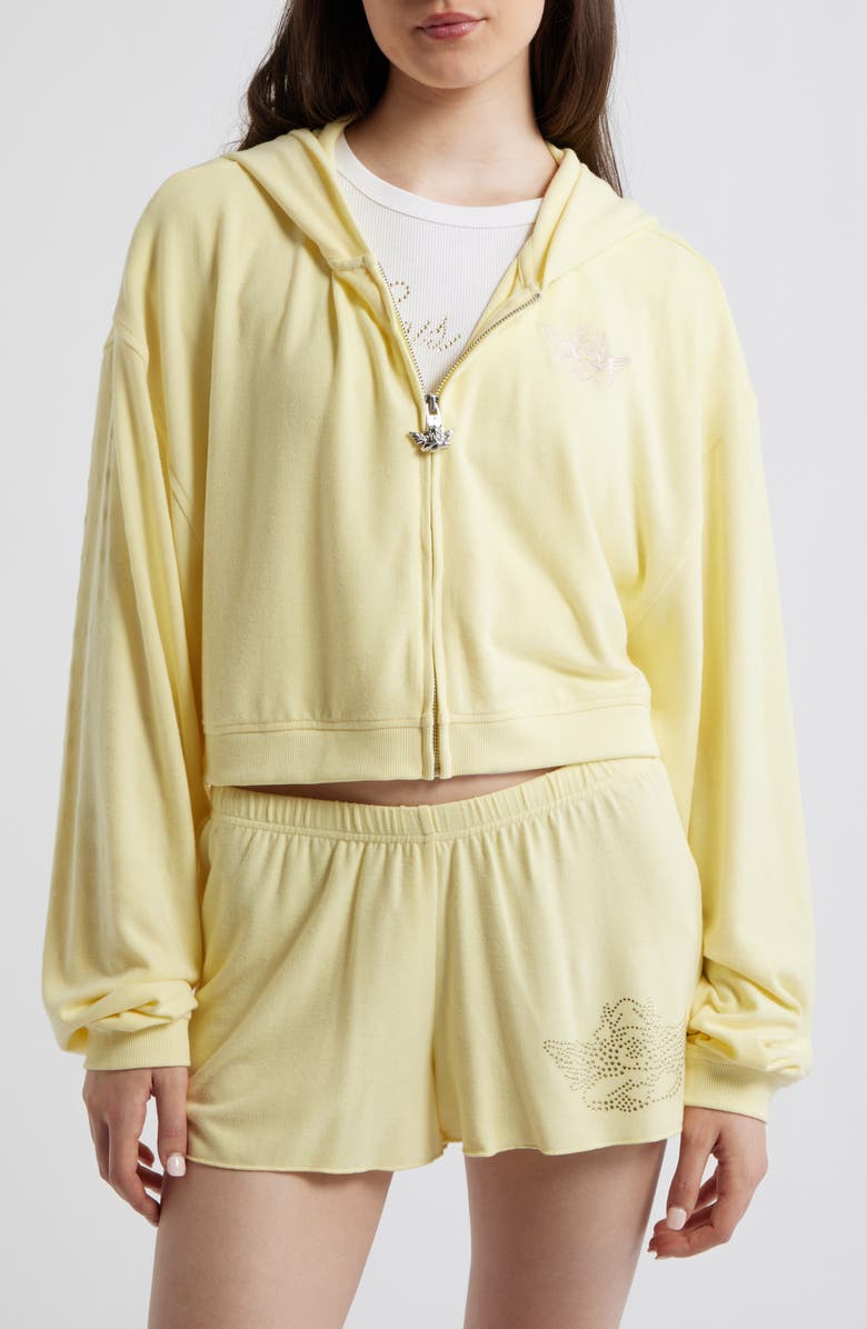 BOYS LIE <p>Boys Will Be Boys Zip-Up Sweatshirt</p>, Alternate, color, Yellow