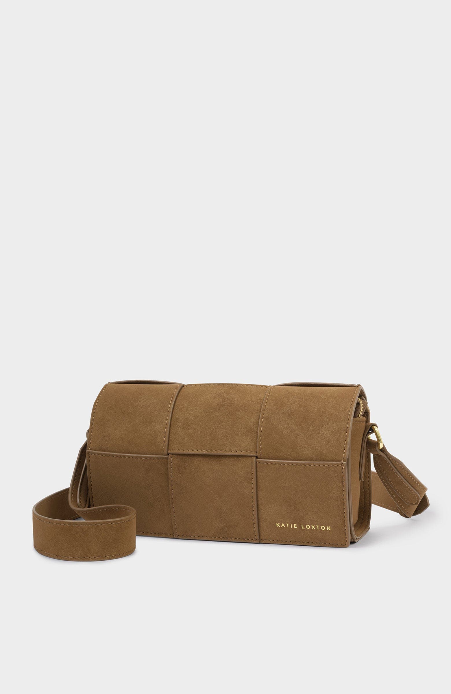 Taya Crossbody Bag, Alternate, color, Caramel Suedette