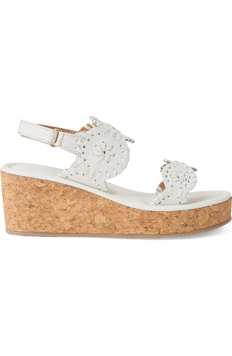 Jack Rogers Kids' Lauren Slingback Platform Wedge Sandal, Alternate, color, White