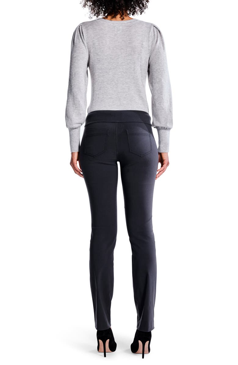 NIC+ZOE Wonderstretch Straight Leg Pants, Alternate, color, Charcoal