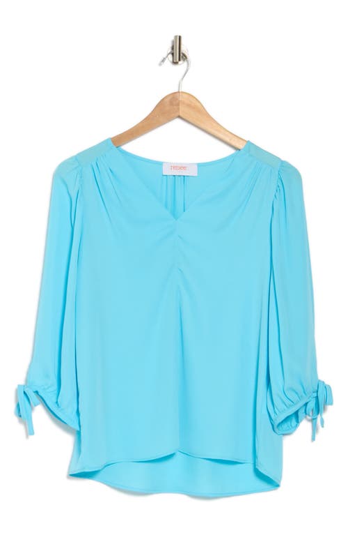Shop Renee C V-neck Tie Sleeve Top