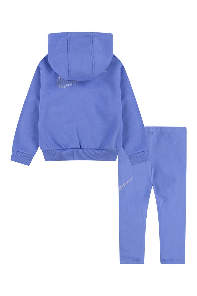Kids' Shine Full Zip Hoodie & Leggings Set, Alternate, color, ROYAL PULSE