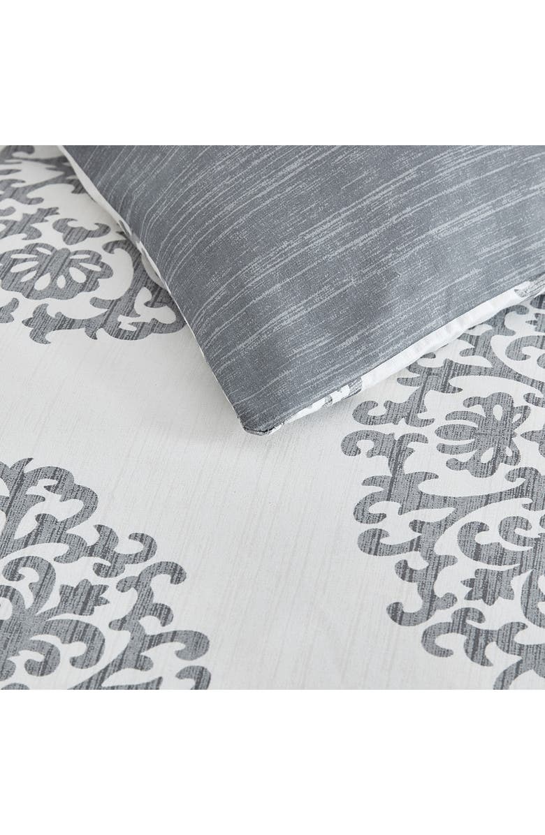 STONE COTTAGE Bristol Reversible Cotton Sateen Comforter & Sham Set, Alternate, color, Grey